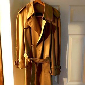 John Weitz at Burton belted Trench Coat Man Size 42 Color Tan